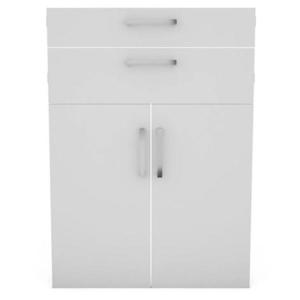 Sada 2 dvířka a 2 zásuvky bílá pro instalaci police Torino obraz