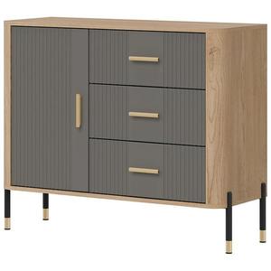 Komoda Dante DT03 dub cremona/šedá obraz