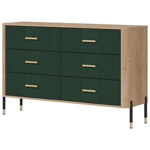 Komoda Dante DT04 dub cremona/zelená obraz