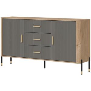 Komoda Dante DT06 dub cremona/šedá obraz