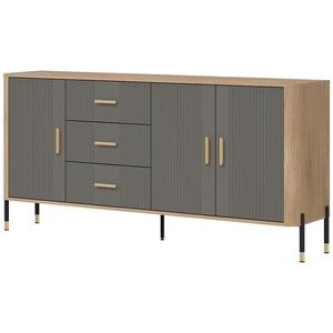 Komoda Dante DT07 dub cremona/šedá obraz