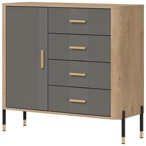 Komoda Dante DT08 dub cremona/šedá obraz