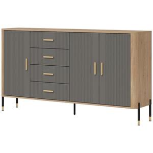 Komoda Dante DT10 dub cremona/šedá obraz