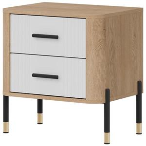 Noční stolek Dante Dt21 dub cremona/bílá obraz