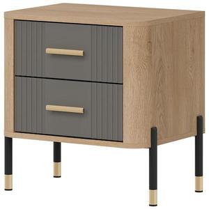 Noční stolek Dante Dt21 dub cremona/šedá obraz