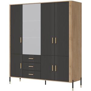 Skříň Dante DT17 dub cremona/antracit obraz