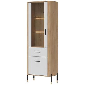 Vitrína L/P Dante DT13 dub cremona/bílá obraz