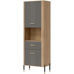 Skříňka Dante L/P DT15 dub cremona/šedá obraz