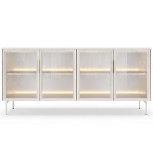 Komoda B 181 4D + LED kašmír obraz