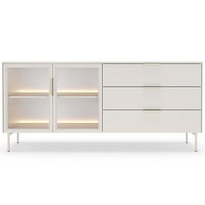 Komoda C 181 2D3S + LED kašmír obraz