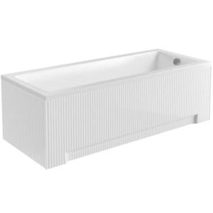 Krycí panel vany Uni Rýhovaný 140 bílý obraz