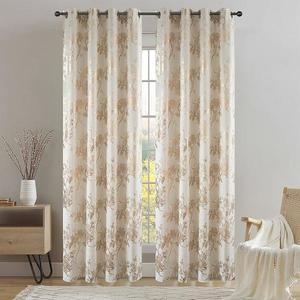 Závěs na kroužcích TOPAZ 23080 140x250 béžový obraz