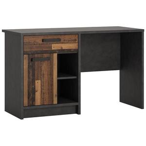 Psací stůl Nubi NUBB01 1D1S matera tmavá/old style obraz