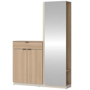 Předsíňová stěna Sanya SAYGG2 D245/U118 2D1S dub lindberg/cashmere obraz