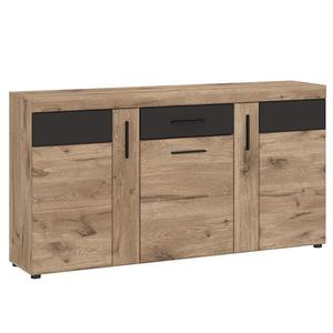 Komoda Grano GRNK01 3D1S dub viking/pvc dub viking/pvc šedý vesmír obraz