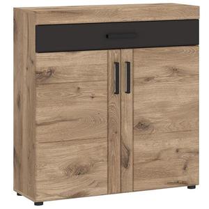 Komoda Grano GRNGK1 2D1S dub viking/pvc dub viking/pvc šedý vesmír obraz
