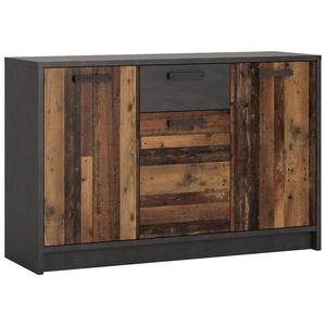 Komoda Nubi NUBK01 3D1S matera tmavá/old style obraz