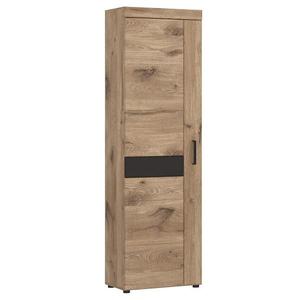 Skříň Grano GRNGS1L 1D dub viking/pvc dub viking/pvc šedý vesmír obraz