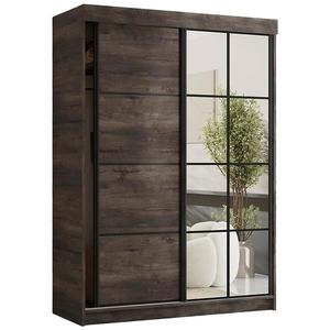 Skříň Tanger se zrcadlem 167 jasan tmavý obraz