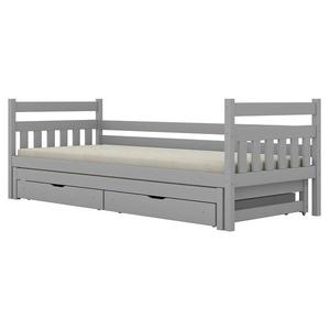 Postel Dawid přistýlka + zásuvky 90x200 šedá obraz