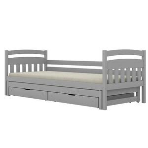 Postel Tosia přistýlka + zásuvky 90x200 šedá obraz