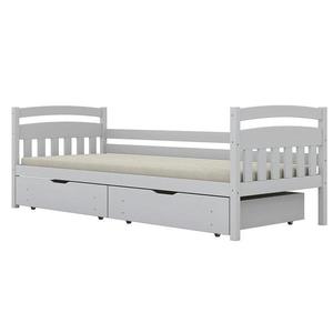 Postel Tosia velké zásuvky 80x160 bílá obraz