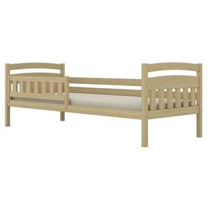 Postel Tosia standard + zábrana 90x200 přírodní, nelakovaná obraz