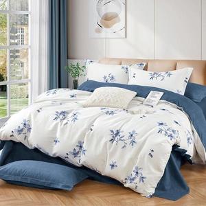 Povlečení bavlněný satén ALBS-01368B 160x200 Lasher obraz