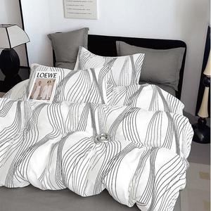 Povlečení bavlněný satén ALBS-01372B 160x200 Lasher obraz