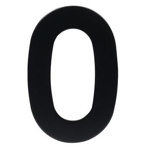 Nerezové Číslo Černé 0 Rn.95l obraz