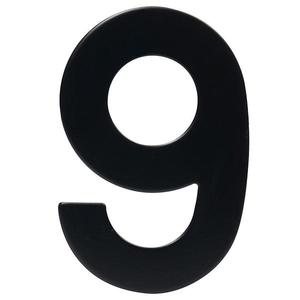 Nerezové Číslo Černé 9 Rn.95l obraz