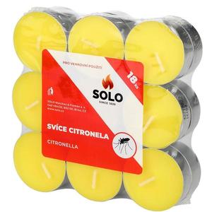 Svíce Citronella, čajové 18 ks SOLO 630251 obraz