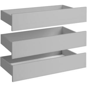 Sada zásuvek do šatní skříně Braga 1 (3 KS) platinovo šedá obraz