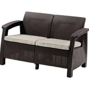 KETER Zahradní pohovka GREEK LOVE SEAT | hnědá obraz