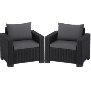 KETER Zahradní křesla FLORIDA | grafit obraz