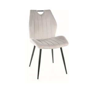 Signal Jídelní židle ARCO Velvet | světle šedá obraz