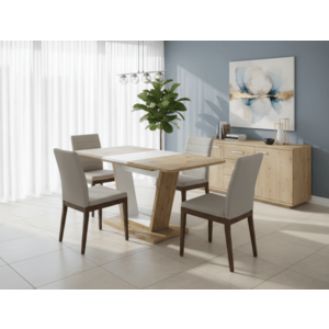 Signal Rozkládací jídelní stůl NIGEL | bílá obraz