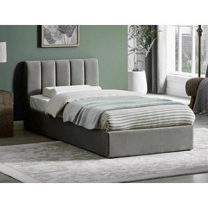 Signal Čalouněná jednolůžková postel MONTREAL VELVET 90 x 200 cm | šedá/tap.192 obraz