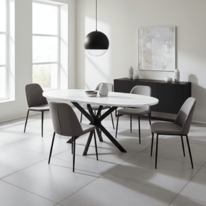 Signal Jídelní stůl GASTON | bílý mramor obraz