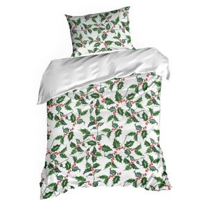 ArtFir Vánoční povlečení na dvojlůžko TORI | bílá/zelená 160 x 200 cm obraz