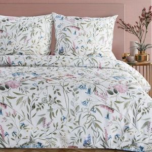 ArtFir Povlečení na dvojlůžko SPRING 51 | bílá/zelená 160 x 200 cm obraz