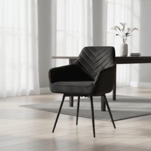 Signal Jídelní židle SERVIO VELVET | černá obraz