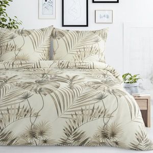 ArtFir Povlečení na dvojlůžko NINA | béžová/šedá 160 x 200 cm obraz