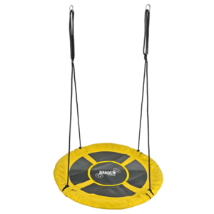 Chomik Zahradní houpačka čáp hnízdo CHILLNEST | žlutá 100 cm obraz