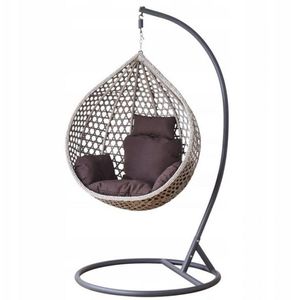 Chomik Závěsné křeslo NESTIO S s poduškou | šedá / šedá obraz