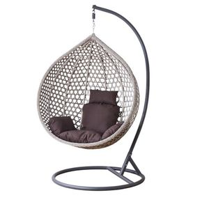 Chomik Závěsné křeslo NESTIO XL s poduškou | šedá / tmavě šedá obraz