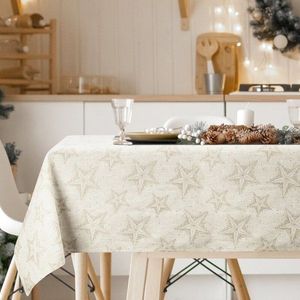 ArtFir Vánoční ubrus WINTER | krémová/zlatá 145 x 300 cm obraz
