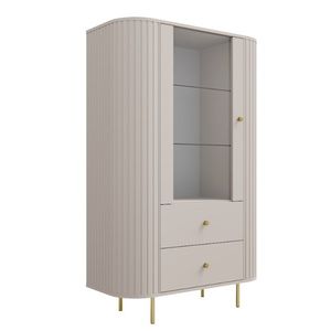 ArtLemp Vitrína VAOLIA 1F2S | pískově béžová obraz