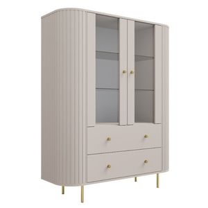 ArtLemp Vitrína VAOLIA 2F2S | pískově béžová obraz