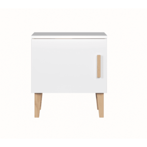 Elvisia Noční stolek KUBI | bílá obraz